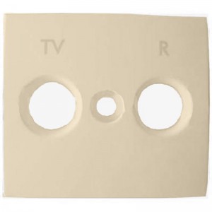 Лицевая панель для розетки TV-R слоновая кость legrand серии Valena